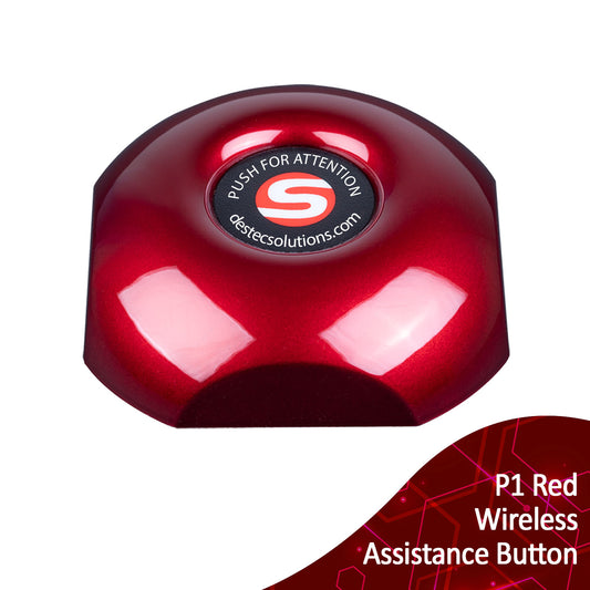 P1 Red wireless assistance buttons - square button