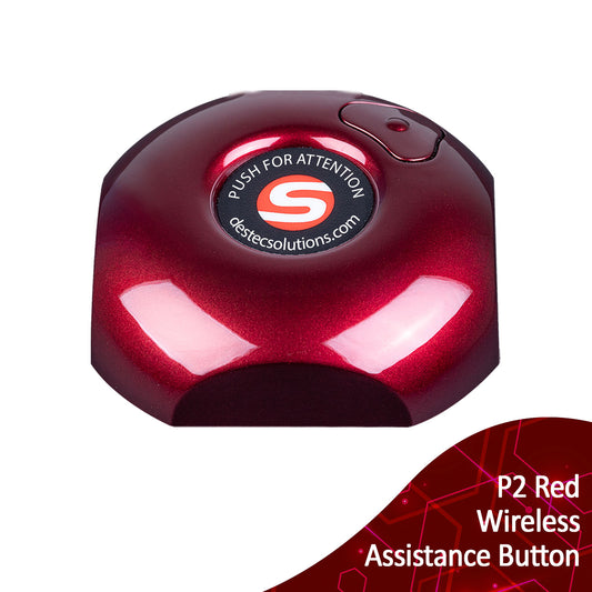 P2 Red wireless assistance buttons - square button