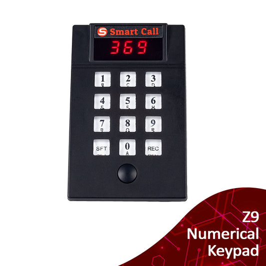 Z9 Numerical Keypad that allows the users to send up to 999 different types of calls from the same device.